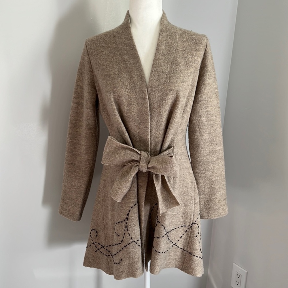 Anthropologie wrap sweater size S